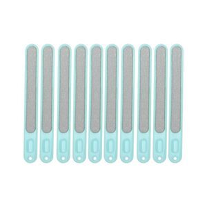 Durable Plastic Nail Files Light Blue 10 Pcs